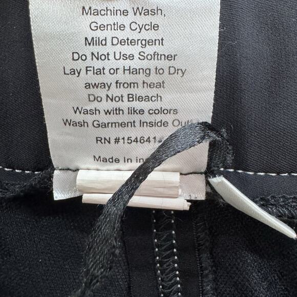 Piper by Smartpak Pants Womens 40R Black Equestrian Fitted Trouser Faux Suede - Picture 16 of 16